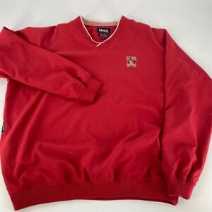Ashworth Mens Red US Open Golf Pullover Water Wind Resistant M